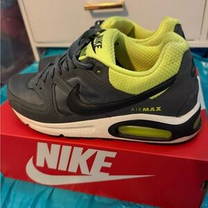Nike Air Max Shoes in Gray and Neon Yellow, 9.5 Men’s